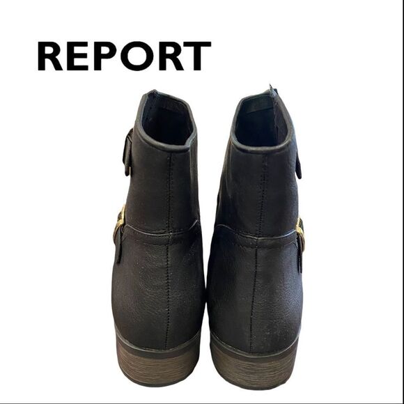 NEW Report Women's Juliee Black Buckle Ankle Boots Booties 11 - Picture 5 of 6